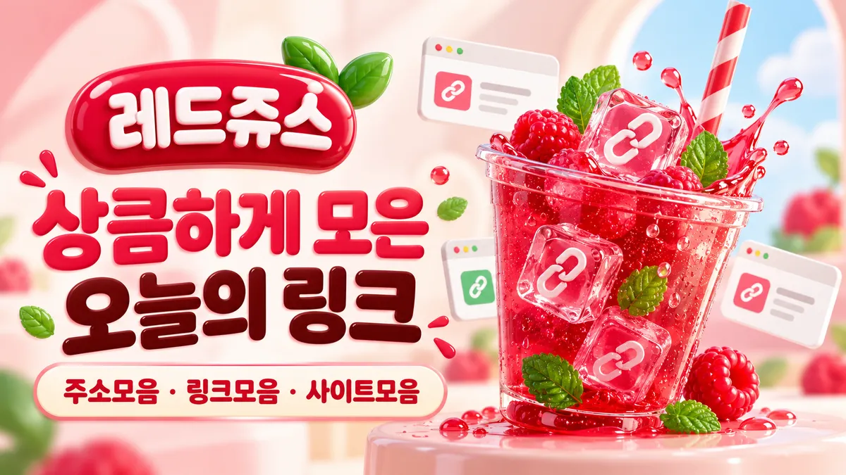 레드주스 상큼하게 모은 오늘의 링크